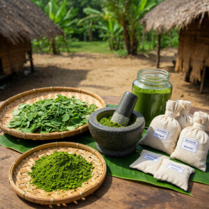 Cara Membuat Serbuk Moringa